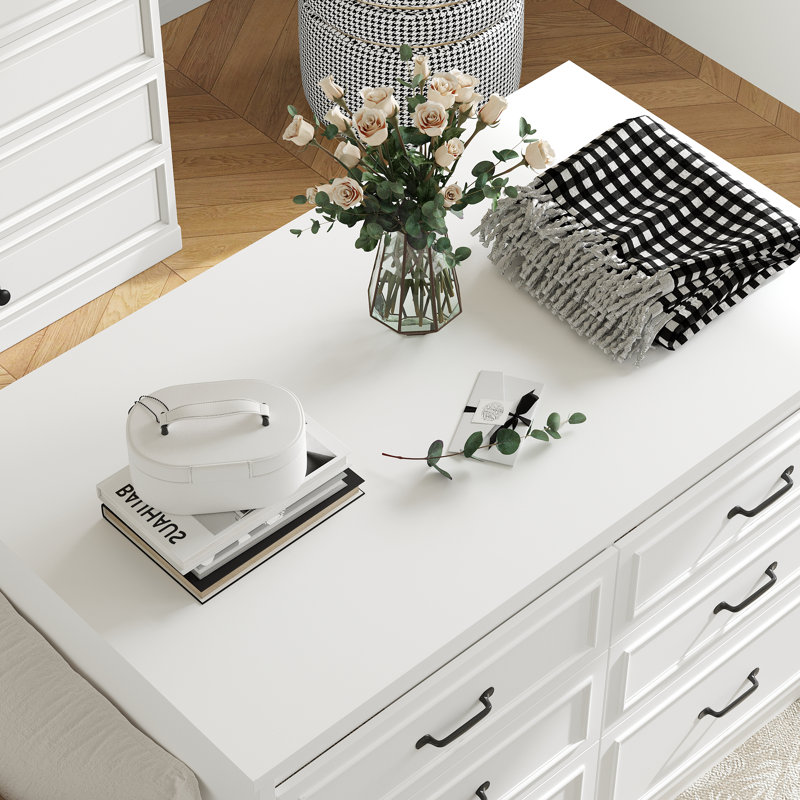 Latitude Run® 12-Drawer Closet Island With Built-In Shoe Bench